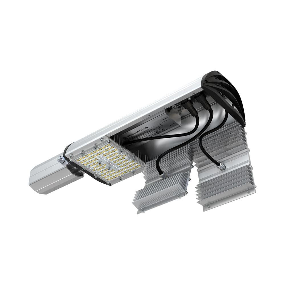 Светодиодный светильник PromLed Магистраль v3.0 Мультилинза 150 Экстра ПК 5000К 155×70° Уличное освещение