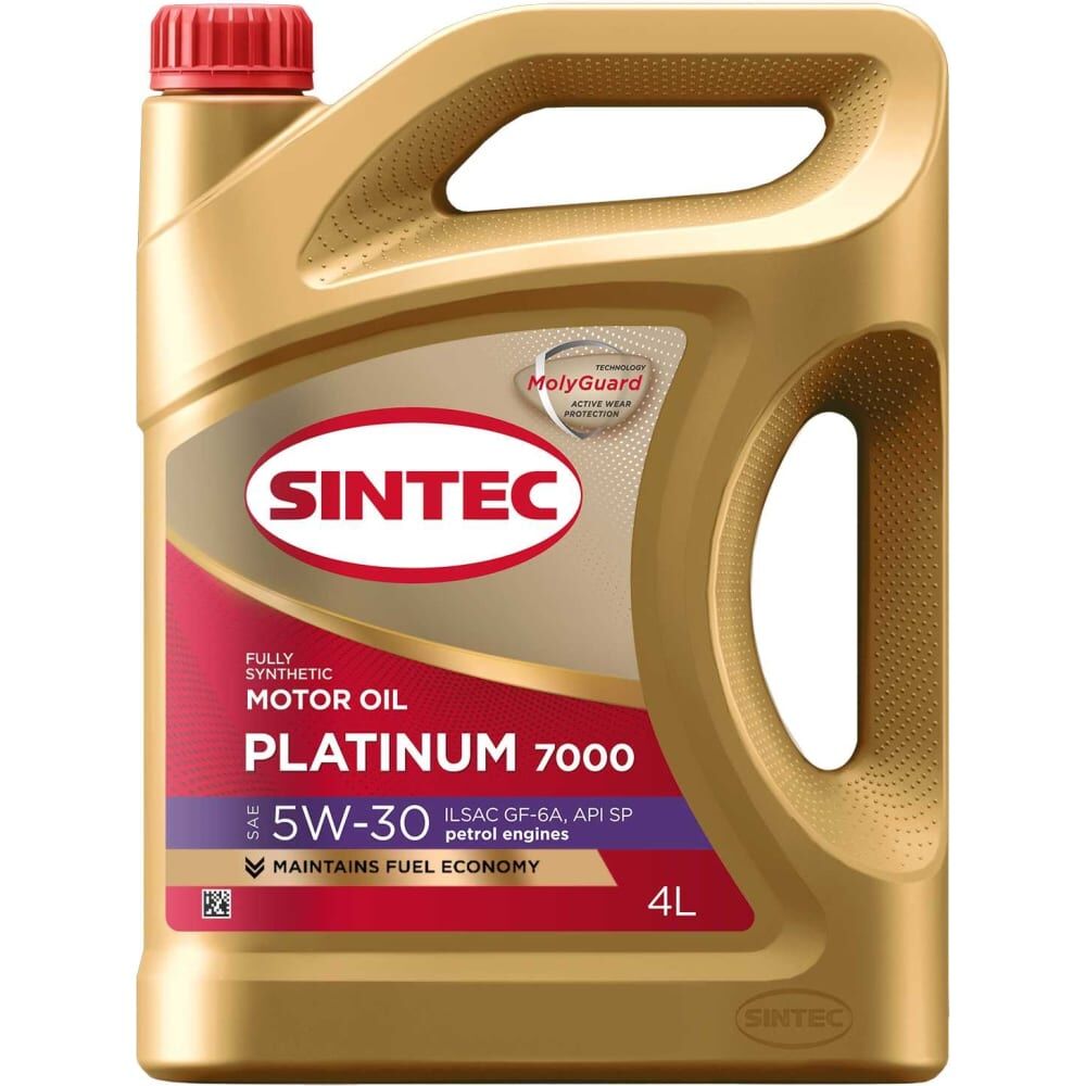 Моторное синтетическое масло Sintec PLATINUM SAE 5W-30 API SN, ILSAC GF-6A