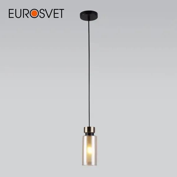 Подвесной светильник с плафоном EUROSVET 50115/1 черный