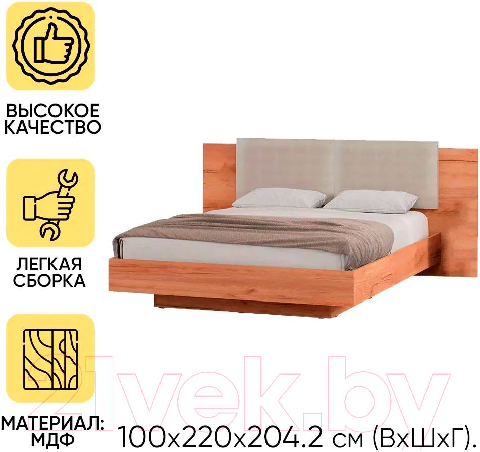 Двуспальная кровать Doma Леон 160x200 2