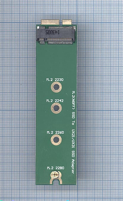 Переходник M.2 (NGFF) SSD на SSD 18 контактный адаптер для Asus UX31 Zenbook Переходники для ноутбуков