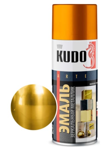 Эмаль универсальная зеркальное золото KU-1034