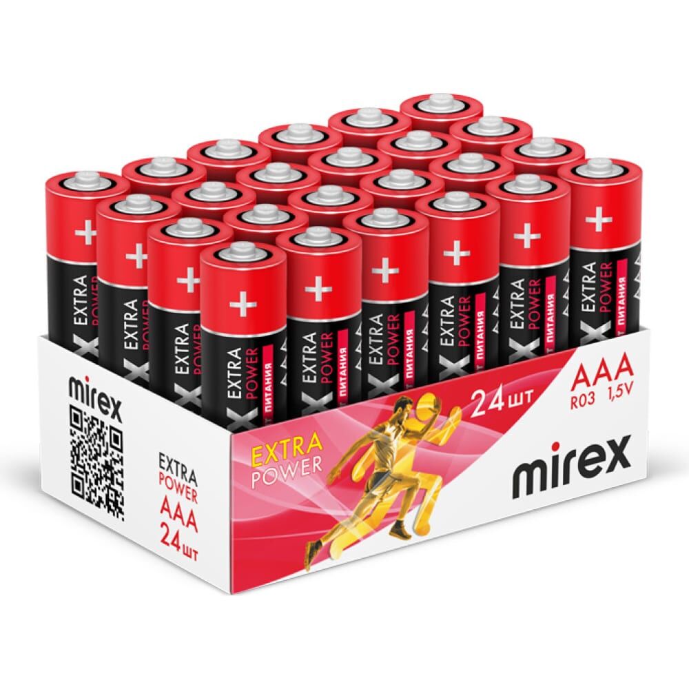 Солевая батарея Mirex 23702-ER03-B24