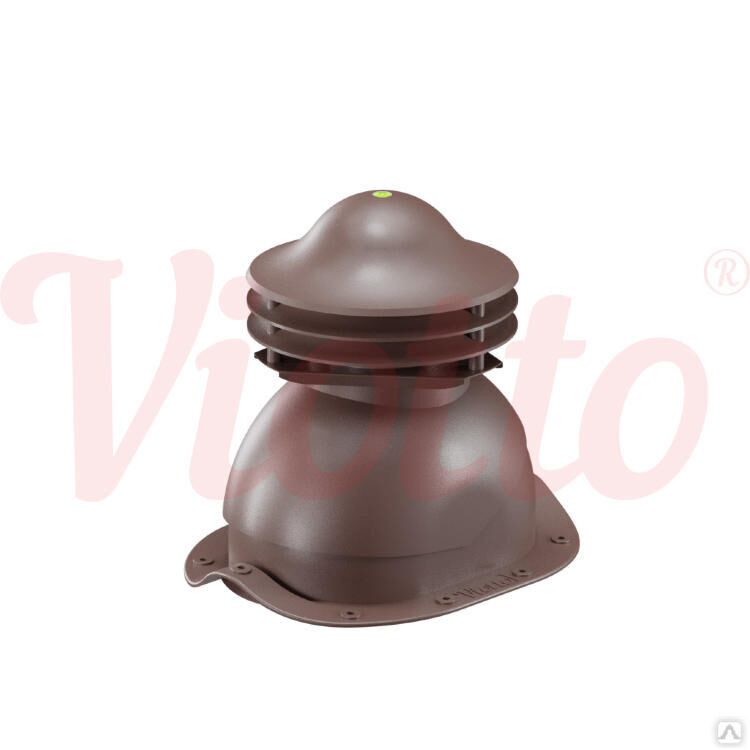 Универсальный выход вентиляции Viotto для металлочерепицы коричневый RAL 8017