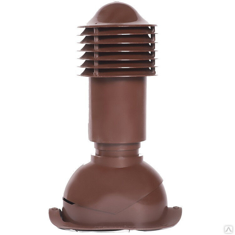 Труба вентиляционная Viotto для металлочерепицы 150 мм утепленная, коричневый RAL 8017