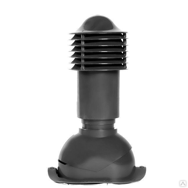 Труба вентиляционная Viotto для металлочерепицы 110 мм не утепленная, серый графит RAL 7024