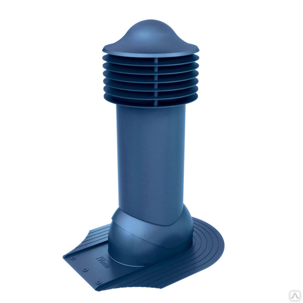 Труба вентиляционная Viotto для мягкой кровли при монтаже 110 мм утепленная синий RAL 5005