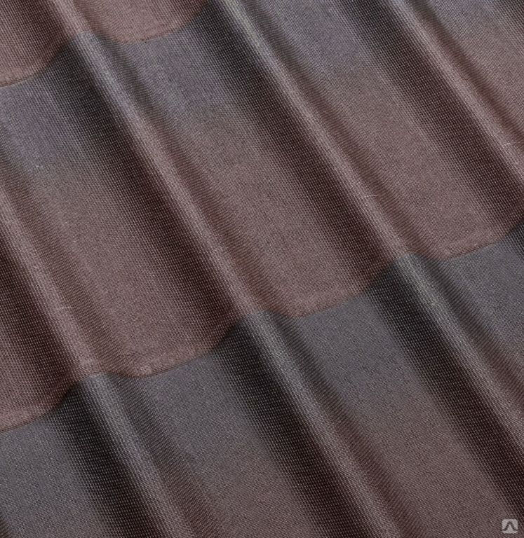 Черепица Ондулин коричневая 1950х960