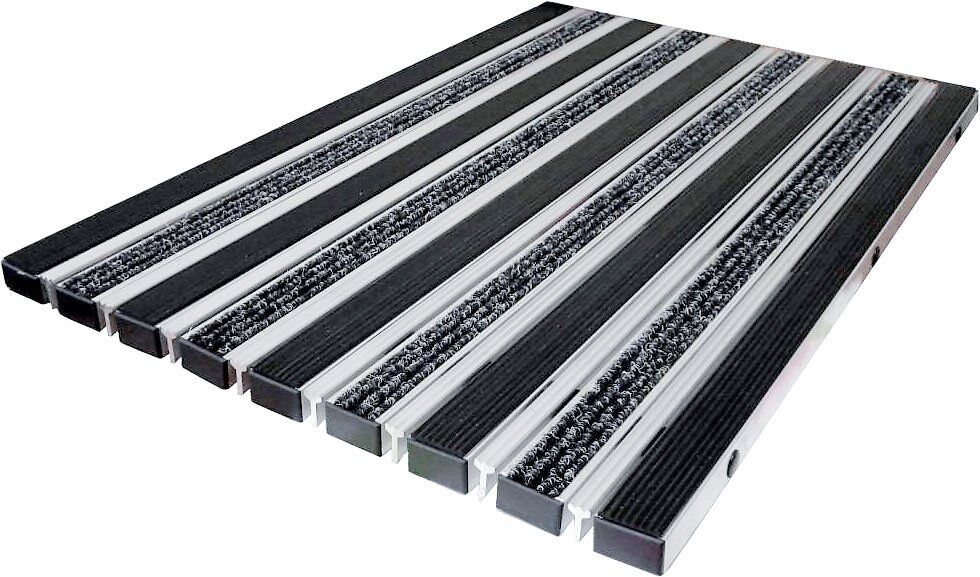 Грязезащитные алюминиевые решетки высокая R2 23мм.