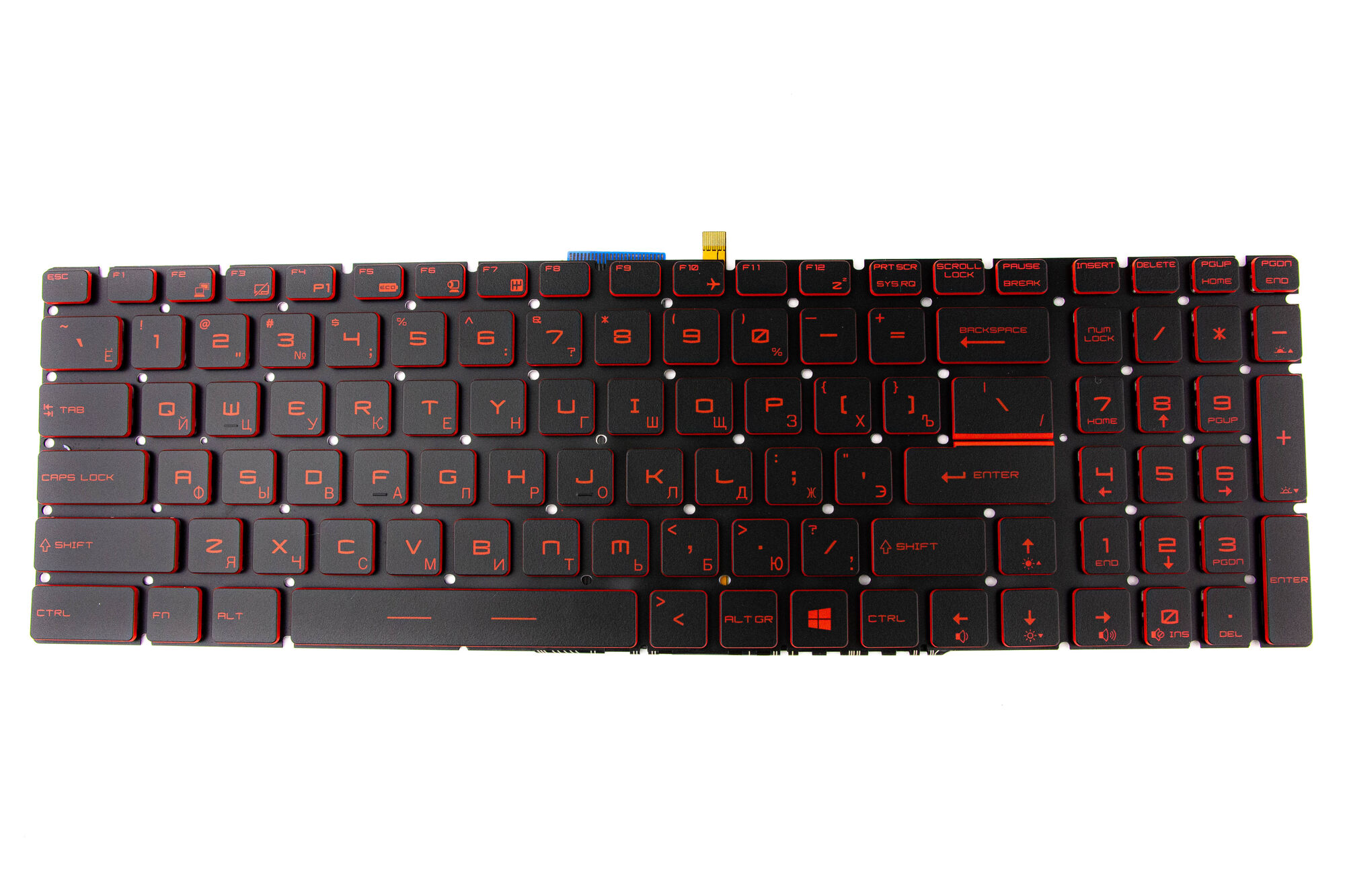 Клавиатура для MSI GF65 GF75 с подсветкой Red p/n: NSK-FB1LN