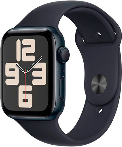Часы Apple Watch SE2v2 44 mm, Midnight Alu/Midnight, S/B-M/L Watch SE2v2 44 mm Midnight Alu/Midnight S/B-M/L