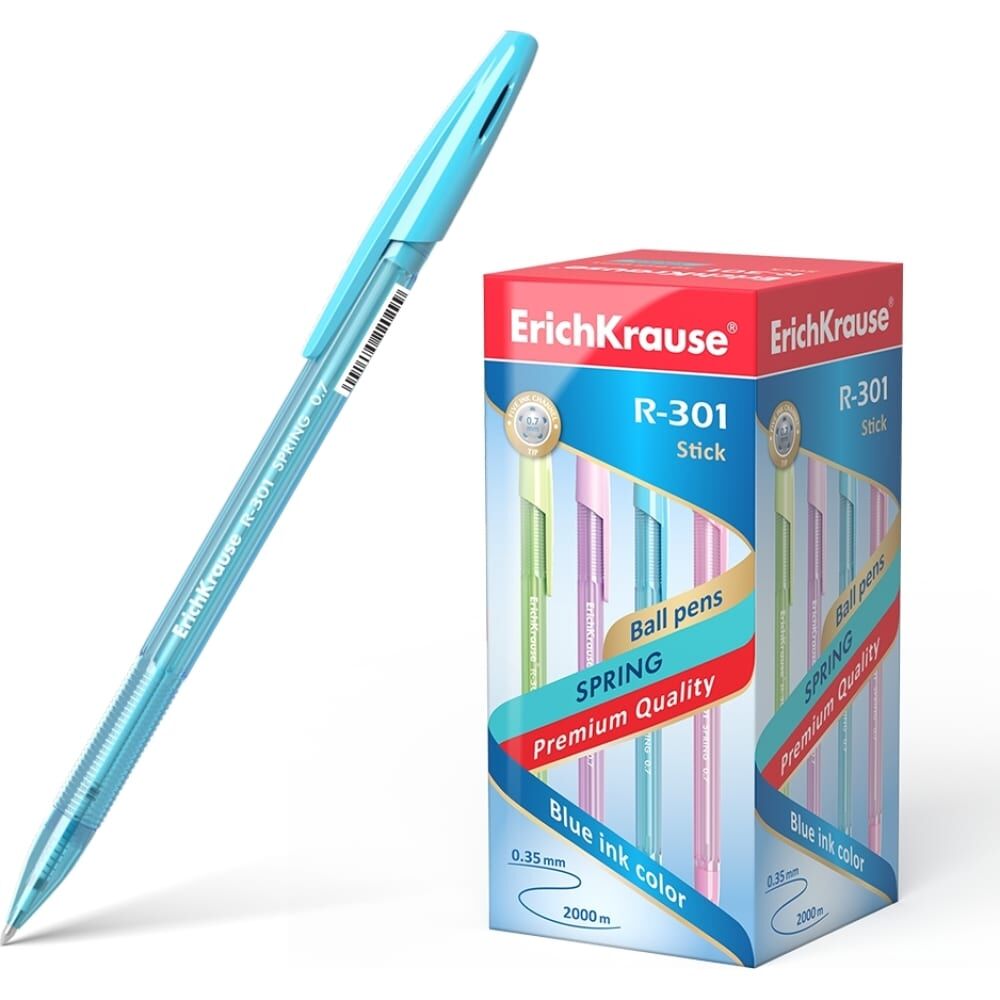 Шариковая ручка ErichKrause R-301 Stick Spring