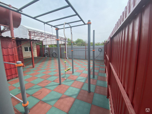 Детский спортивный комплекс (лестница, брусья, канат, турник) 