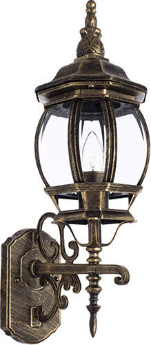 Уличный настенный светильник Arte Lamp (A1041AL-1BN) черно-золотой