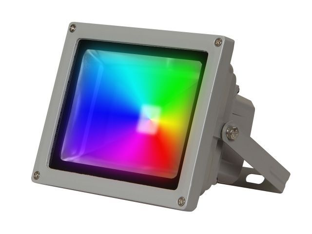 Прожектор светодиодный 20 Вт IP65, PFL -RGB-C/GR Jazzway (Настраиваемый Цветной, пульт и драйвер в комплекте) JAZZWAY