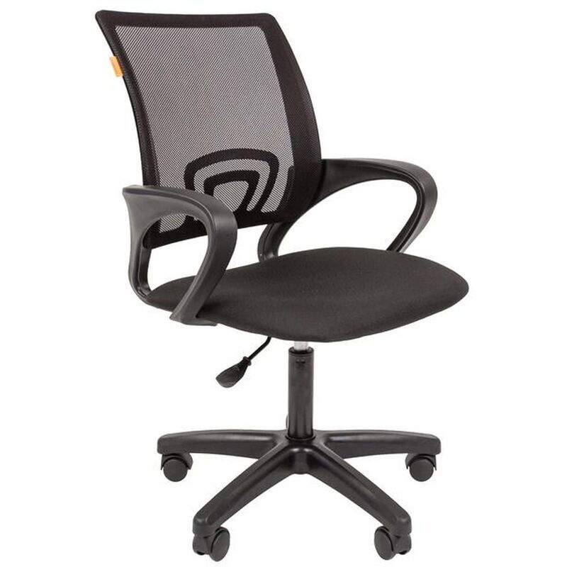 Кресло офисное Easy Chair 304 LT черное (сетка/ткань, пластик)