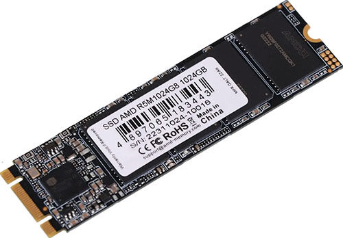SSD накопитель AMD M.2 Radeon R5 1024 Гб SATA III (R5M1024G8)