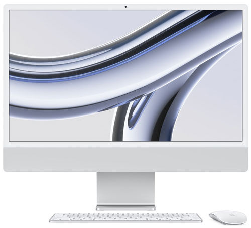 Моноблок Apple iMac 24'' M3 (MQRK3LL/A) серебристый