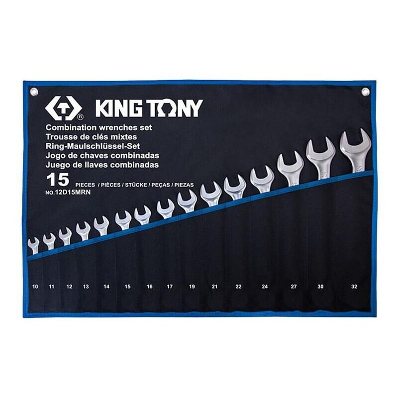 Набор ключей комбинированных King Tony 10-32 мм 15 предметов (12D15MRN)