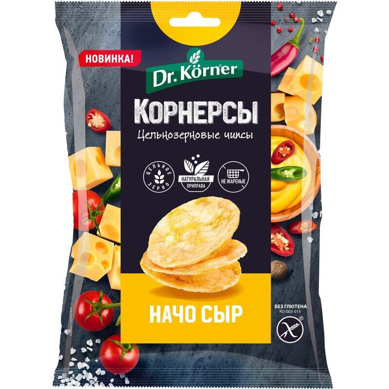 Чипсы Dr.Korner с сыром начо 50 г