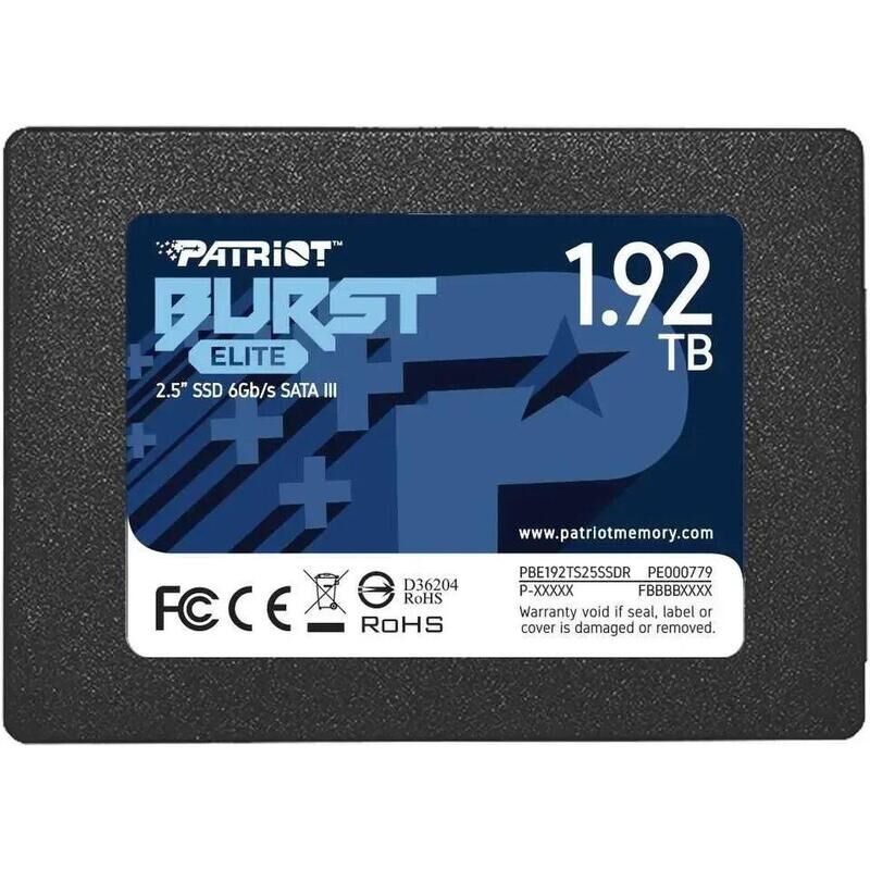 SSD накопитель Patriot Burst Elite 1.92 ТБ (PBE192TS25R)