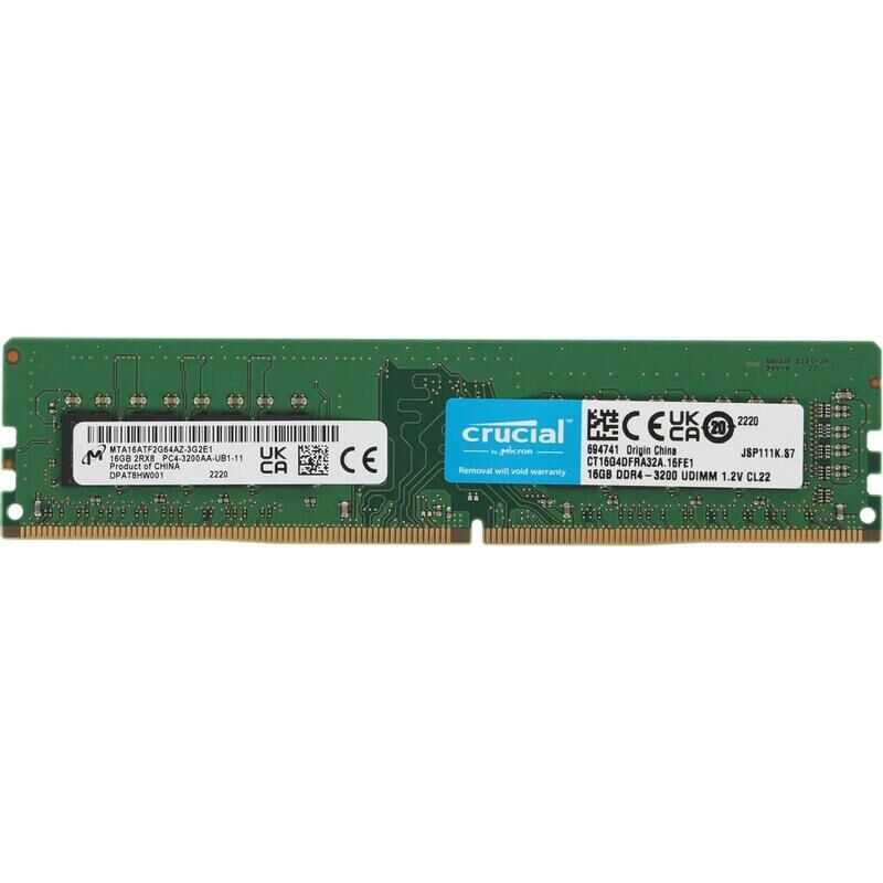 Оперативная память Crucial 16 ГБ CT16G4DFRA32A (DIMM DDR4)