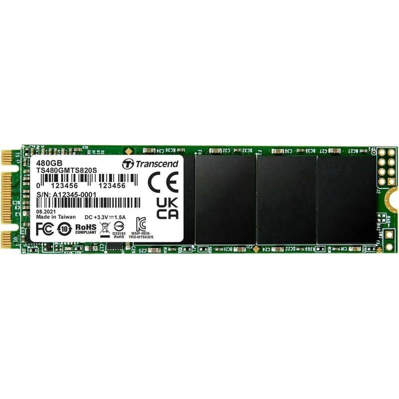 SSD накопитель Transcend 820S 480 ГБ (TS480GMTS820S)
