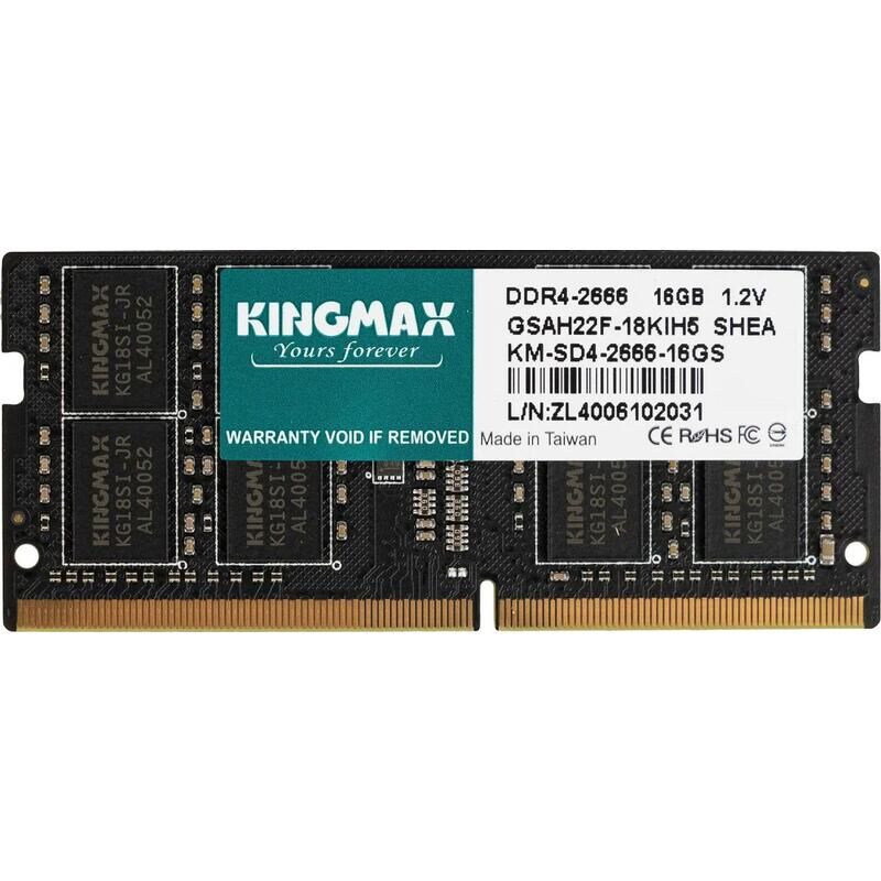 Оперативная память Kingmax 16 ГБ KM-SD4-2666-16GS (SO-DIMM DDR4)
