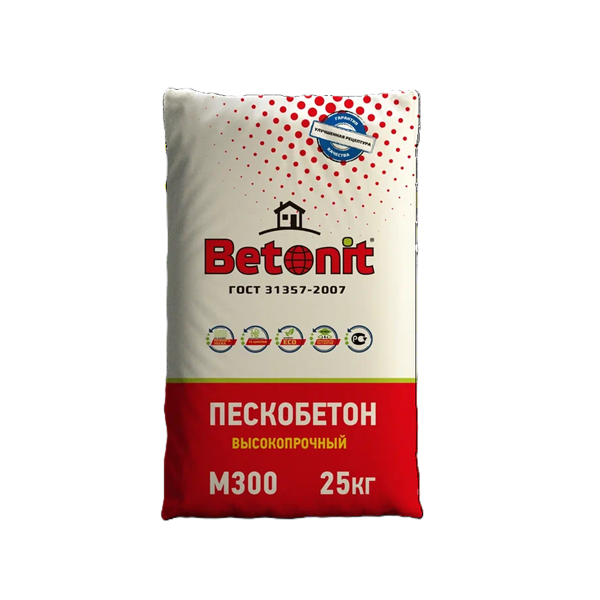 Пескобетон М300 Betonit ГОСТ (25 кг / поддон 70 шт)