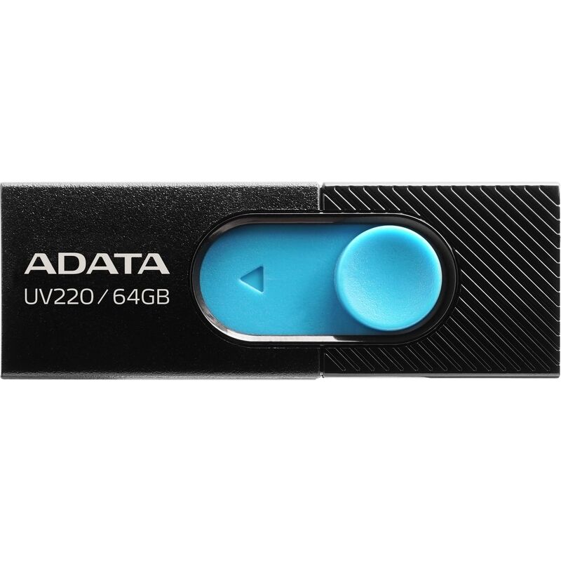 Флешка USB 2.0 64 ГБ Adata UV220 (AUV220-64G-RBKBL)