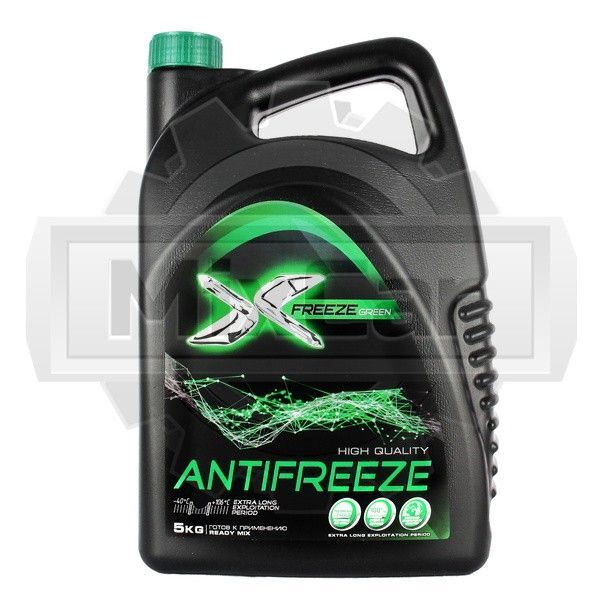 Антифриз X-FREEZE Green готовый -40C (зеленый 5кг) (430206070)