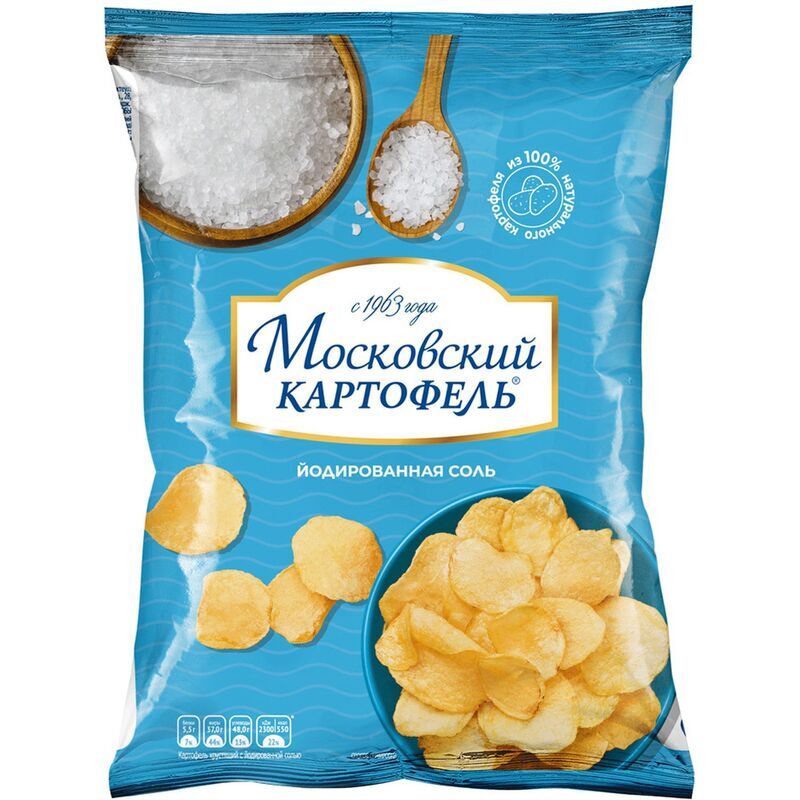 Чипсы Московский картофель с солью (12 штук по 60 г)