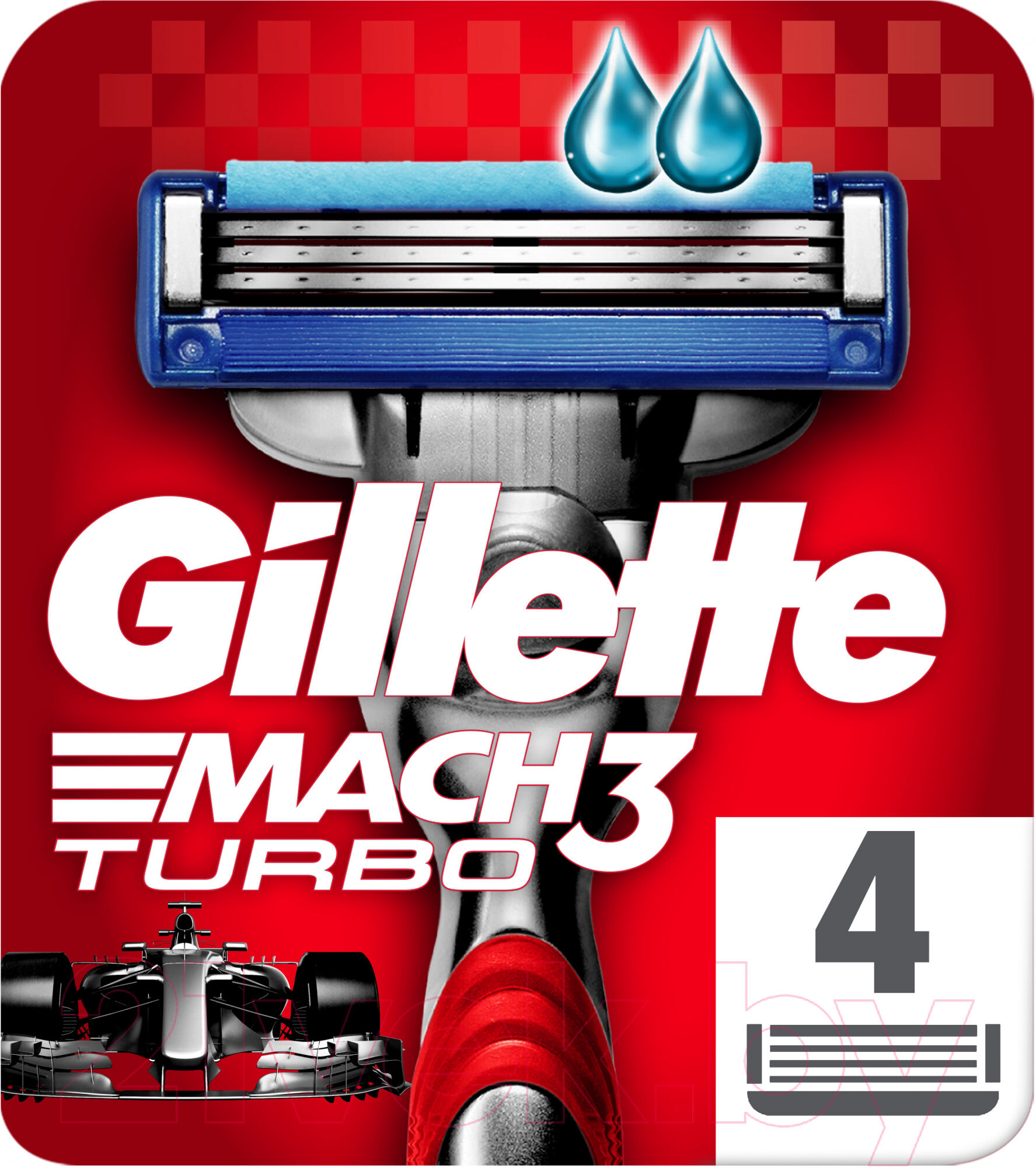 Набор сменных кассет Gillette Mach3 Turbo 2