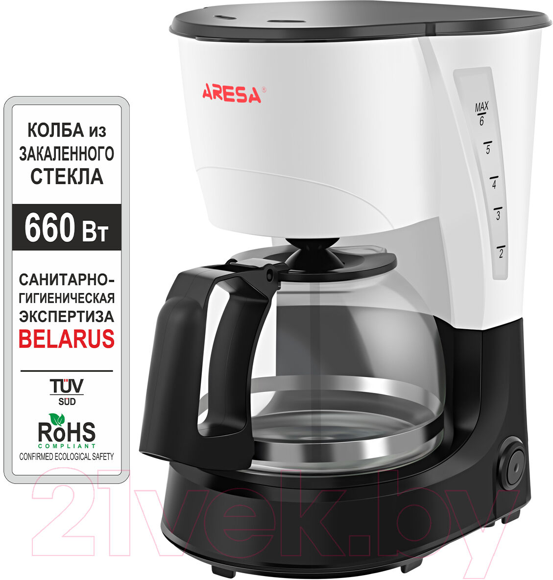 Капельная кофеварка Aresa AR-1609 2