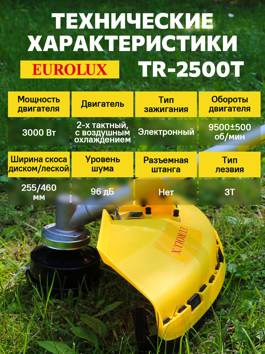 Бензокоса EUROLUX TR-2500T Eurolux 5