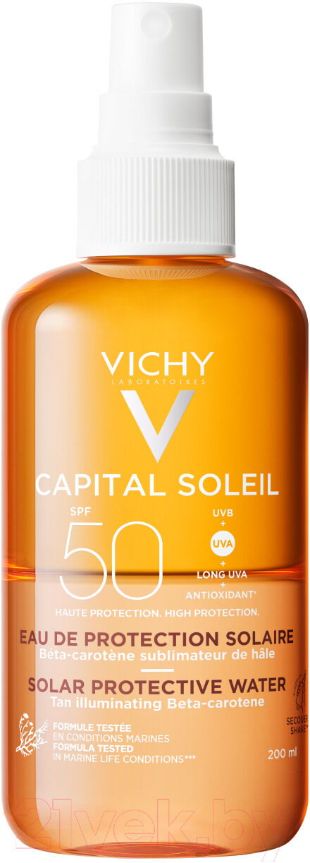 Спрей солнцезащитный Vichy Capital Soleil двухфазный активатор загара SPF50