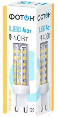 Лампа Фотон LED JCD 4W G9 3000K 2