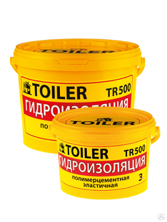 Гидроизоляция эластичная TOILER TR500 полимерцементная 3 кг 