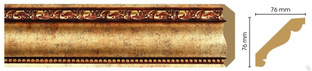 Плинтус потолочный DECOMASTER 154-552 77х77х2400 мм Дюрополимер цветной ШК Корея #1
