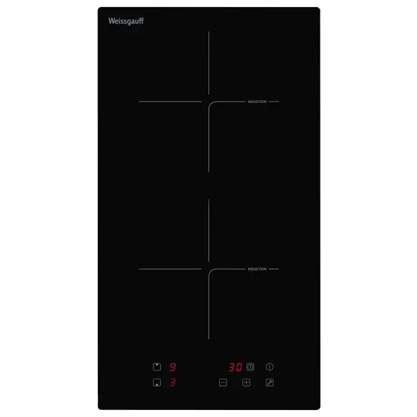 Индукционная варочная панель Weissgauff HI 32 30 см 2 конфорки цвет черный