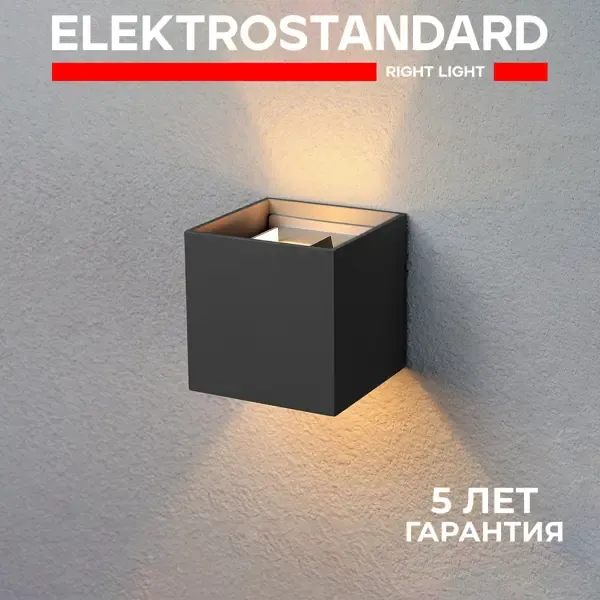 Светильник настенный светодиодный уличный Elektrostandard Winner 1548 Techno черный