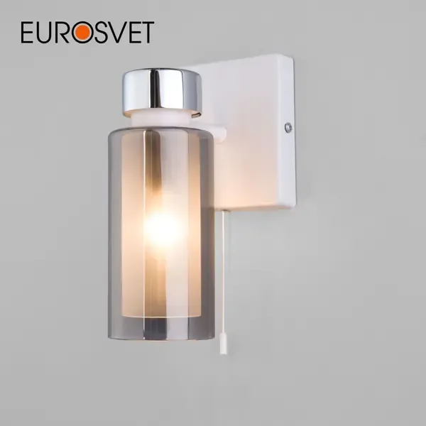 Настенный светильник EUROSVET a061527 цвет белый, дымчатый