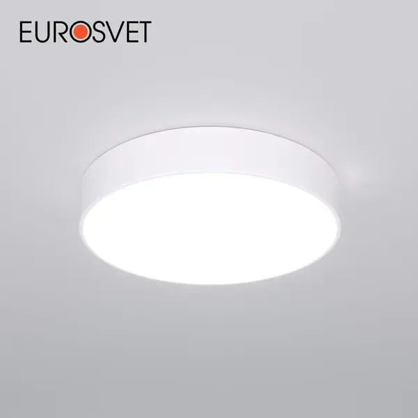 Светильник потолочный светодиодный EUROSVET a063077 Entire 16 м² изменение оттенков белого цвет белый/белый матовый