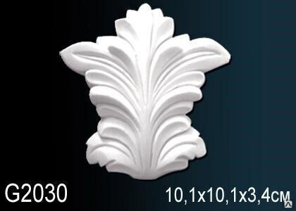 Элемент орнамента G2030 из полиуретана 10.1х10.1х3.4 см
