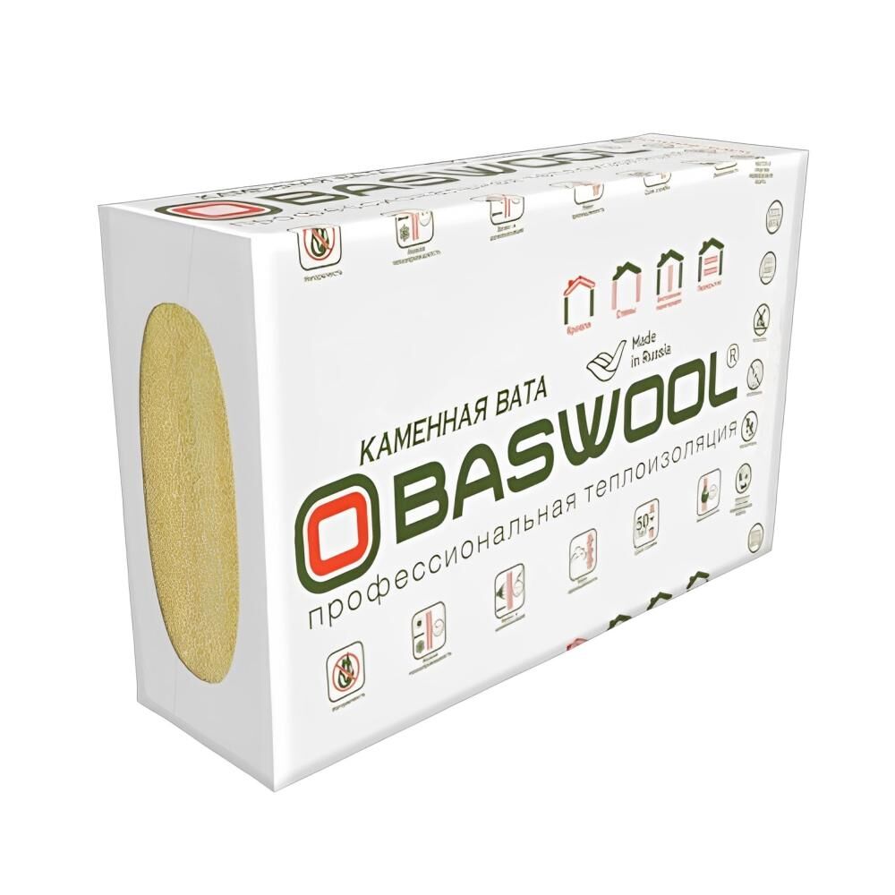 Базальтовая минеральная вата Baswool Фасад 100 для теплоизоляции фасадов под штукатурку