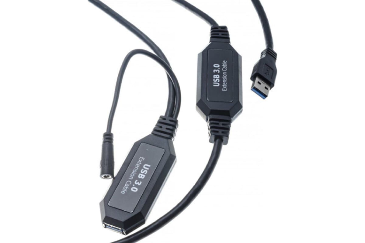 CU827-15M, USB удлинитель vcom USB Type A (M) -> USB Type A (F) 15 м