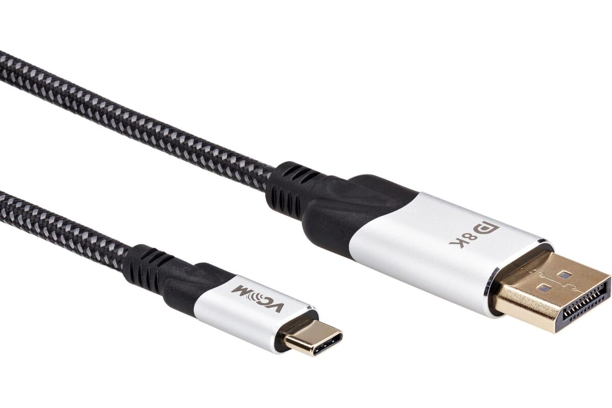 CU422MCV-1.8M, Видео кабель vcom DisplayPort (M) -> USB Type C (M) 1.8 м