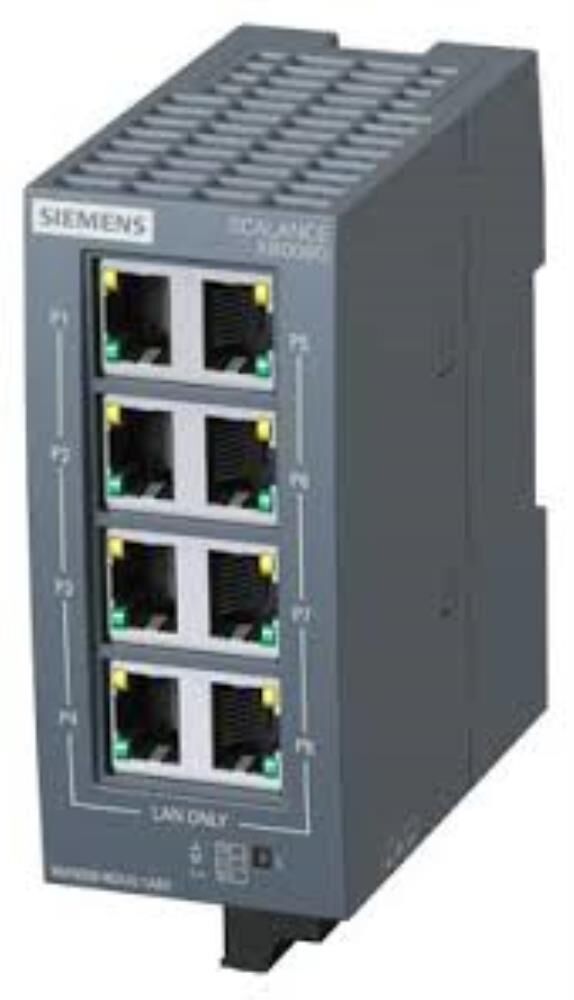 Коммутатор Siemens Scalance XB008G: 8×RJ45 10/100/1000Мбит/с