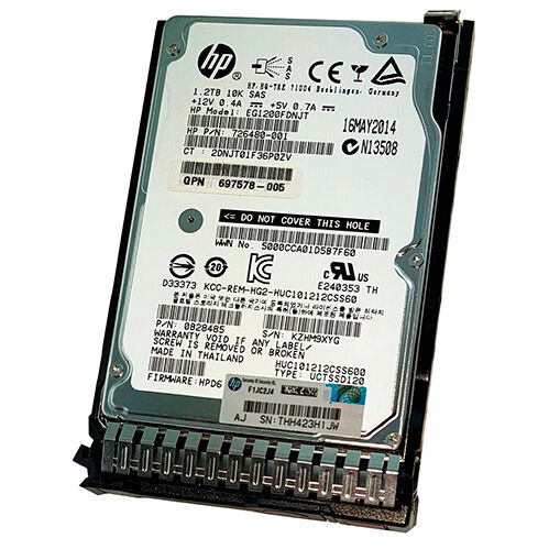 Жесткий диск HPE 1.2TB 6G SAS 10K 2.5in 718292-001 Накопители