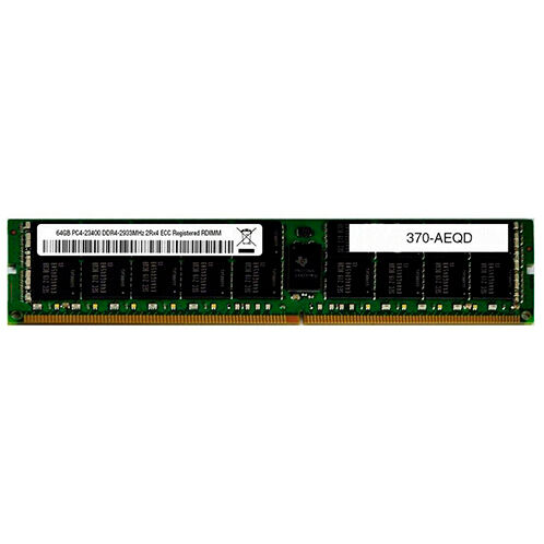 Модуль памяти Dell RDIMM 64GB 2 933 МТ/с, двухранговый, 370-AEQD Оперативная память